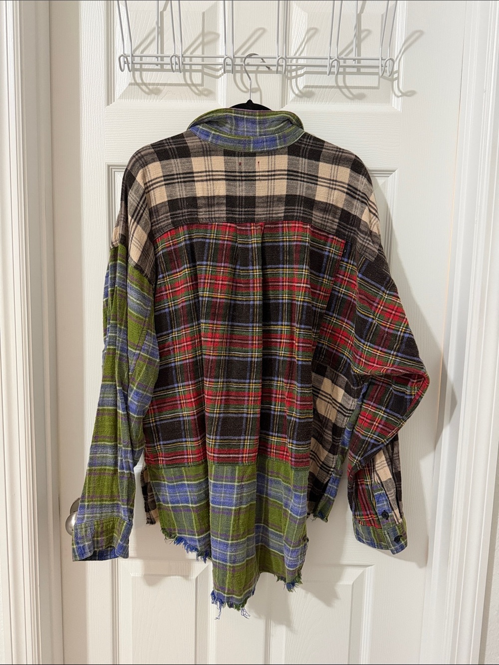 BDG 100% Cotton Plaid Button-Down Shirt in Green, Blue, Red, Cream - Picture 5 of 6